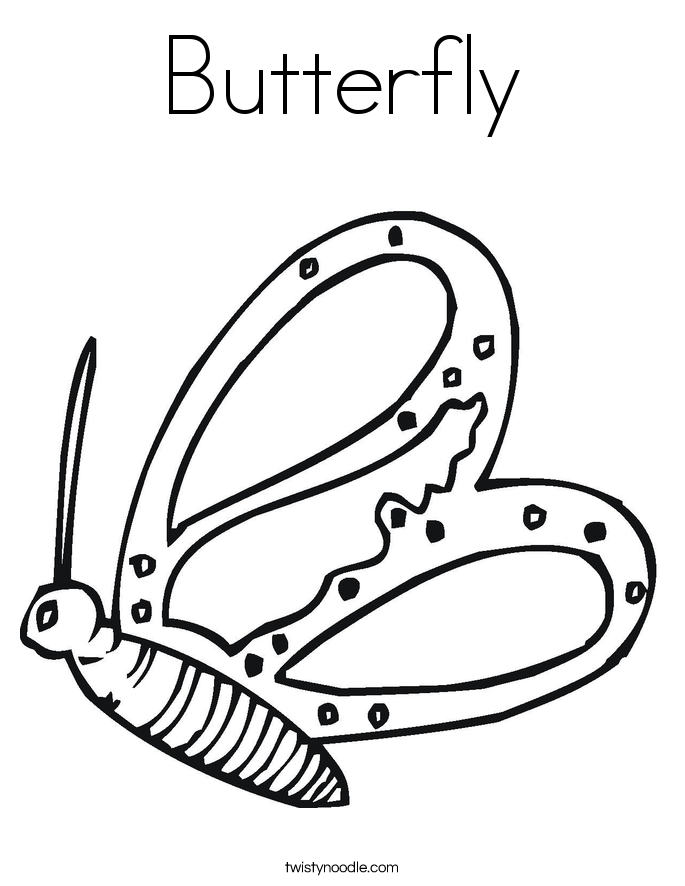 Butterfly Coloring Page