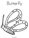 Butterfly Coloring Page