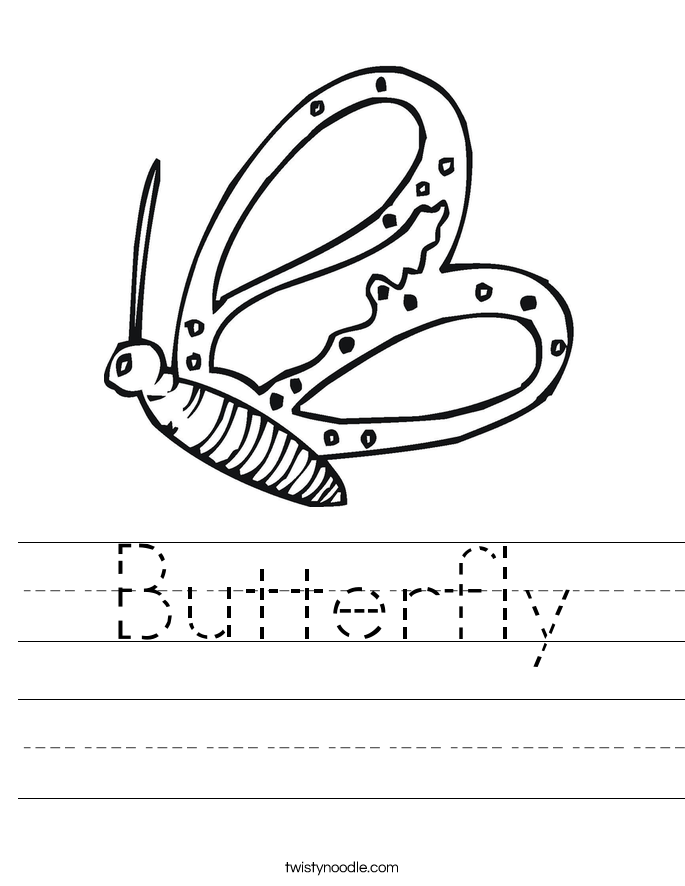 Butterfly Worksheet