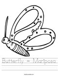 Butterfly - Mariposa Worksheet