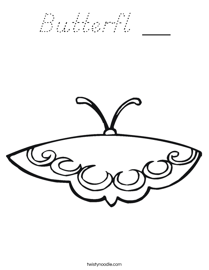 Butterfl __ Coloring Page