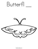 Butterfl __ Coloring Page