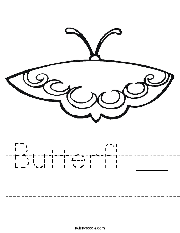 Butterfl __ Worksheet
