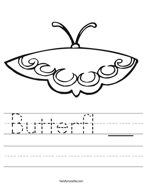 Butterfl __ Worksheet - Twisty Noodle