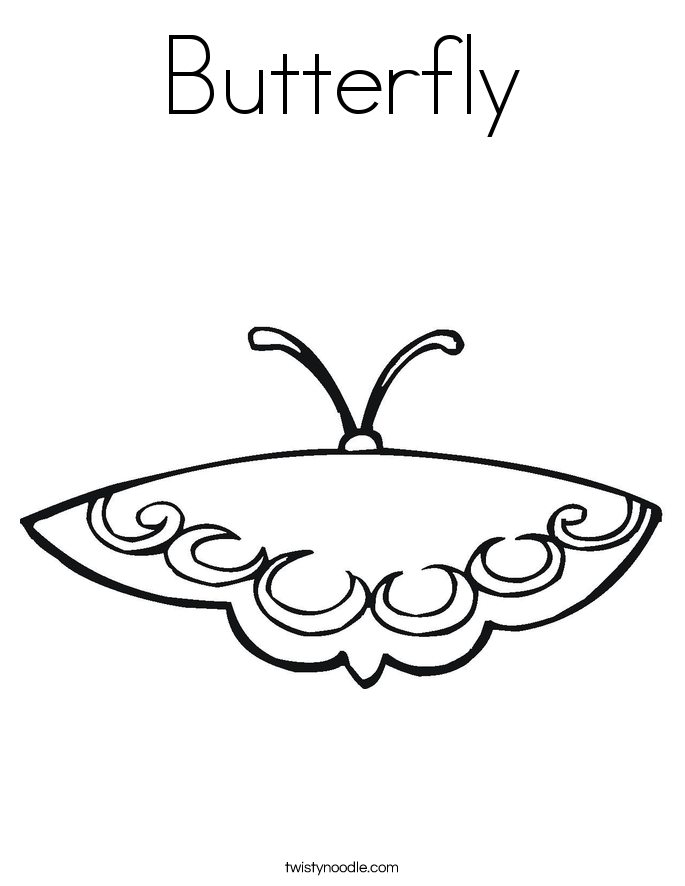 Butterfly Coloring Page