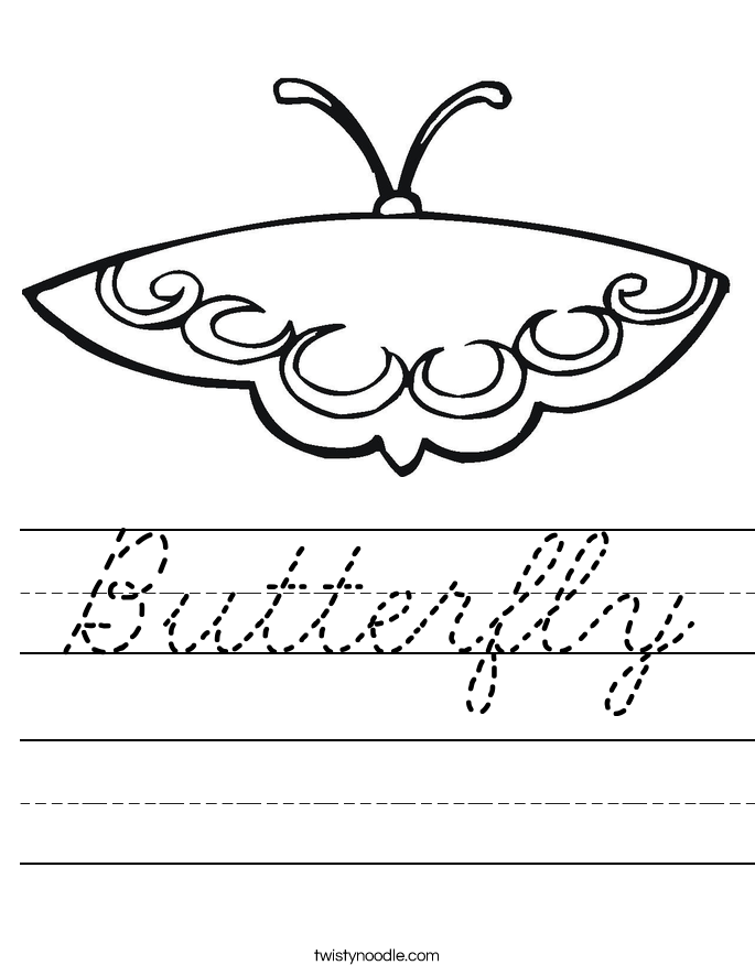 Butterfly Worksheet