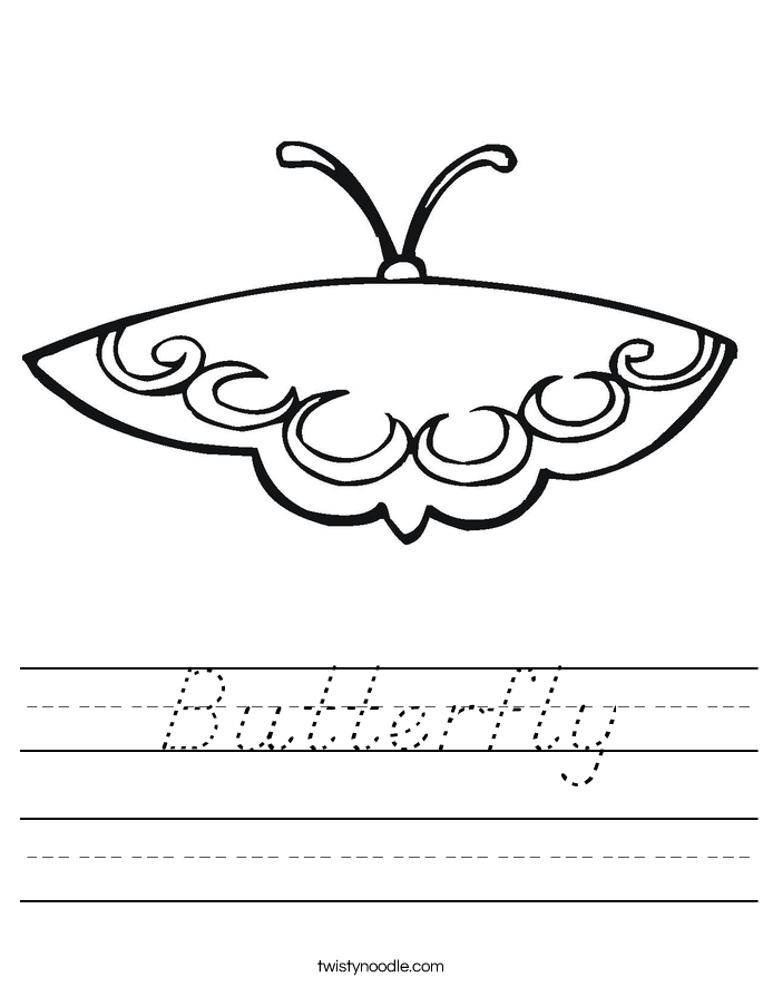 Butterfly Worksheet