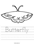 Butterfly Worksheet