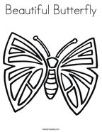 Beautiful Butterfly Coloring Page