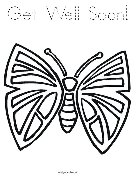 Pretty Butterfly Coloring Page