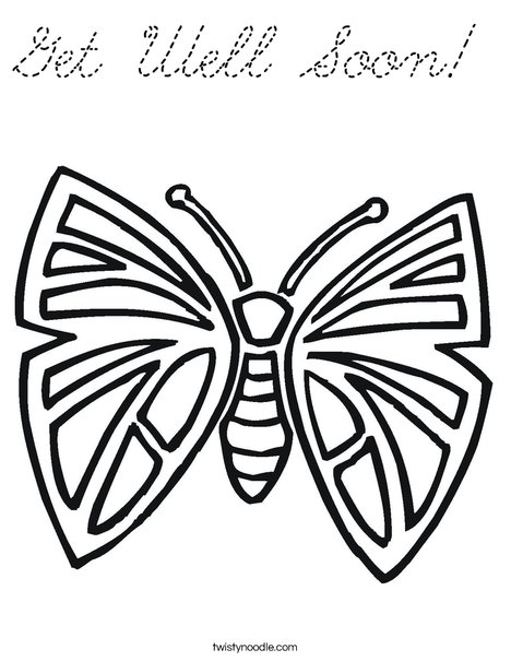 Pretty Butterfly Coloring Page