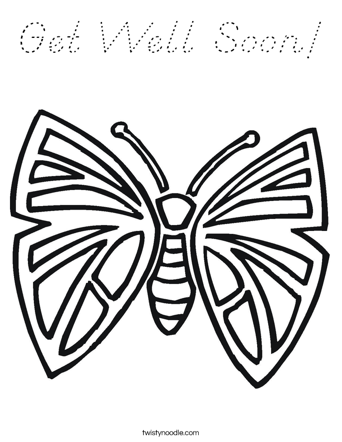 Get Well Soon! Coloring Page