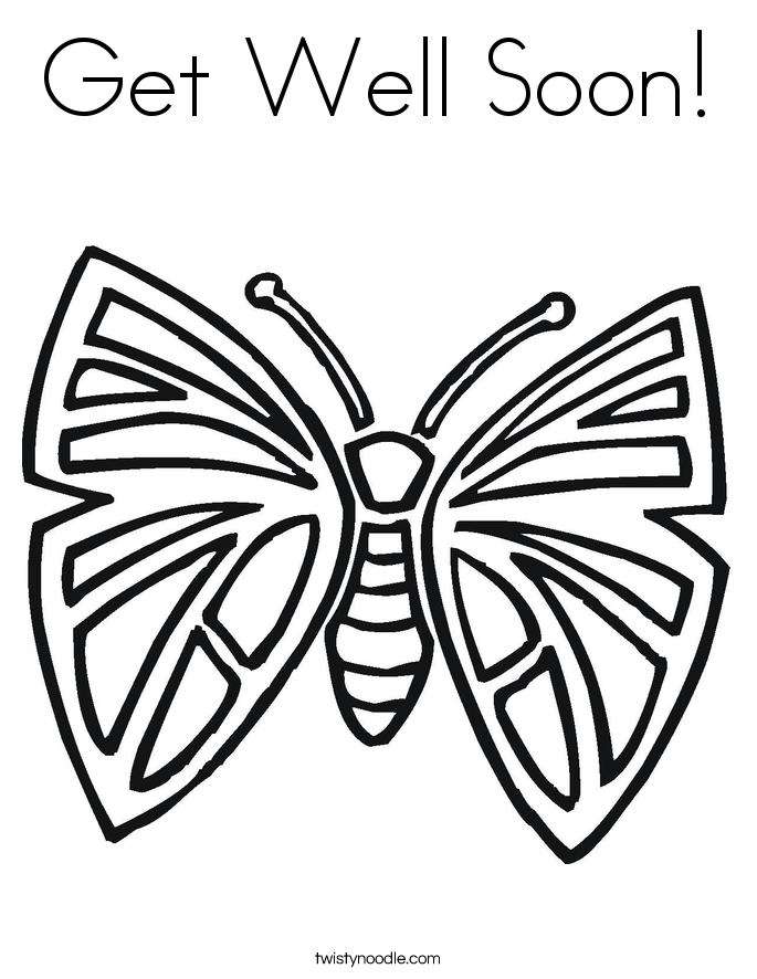 Get Well Soon! Coloring Page