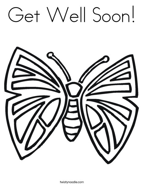 Pretty Butterfly Coloring Page