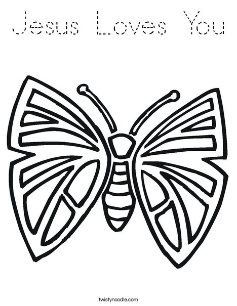 Pretty Butterfly Coloring Page