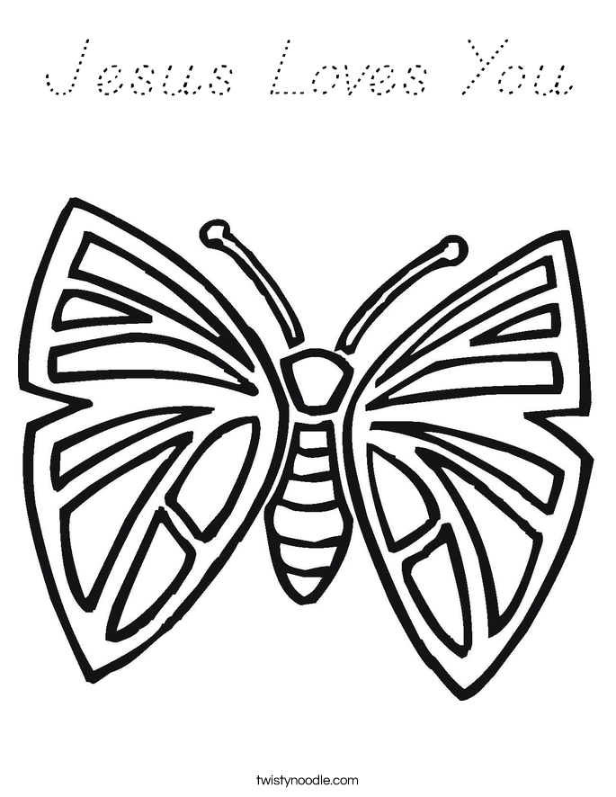 Jesus Loves You Coloring Page