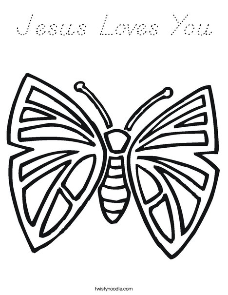 Pretty Butterfly Coloring Page