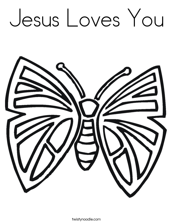 Jesus Loves You Coloring Page