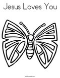 Jesus Loves You Coloring Page