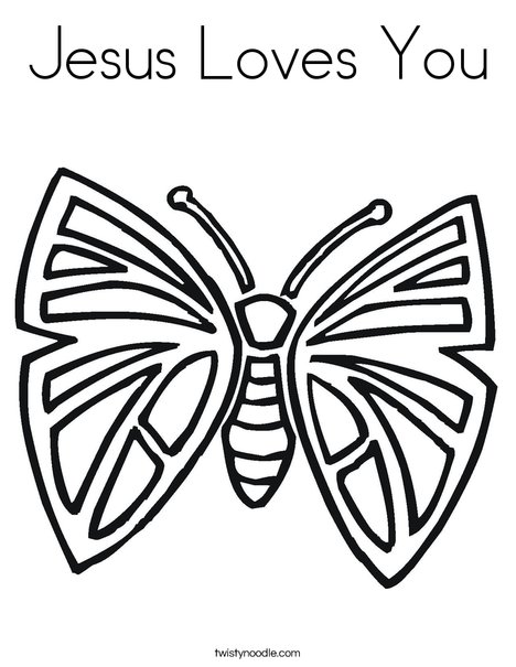 Pretty Butterfly Coloring Page