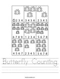 Butterfly Counting Worksheet