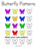 Butterfly Patterns Coloring Page