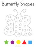 Butterfly Shapes Coloring Page