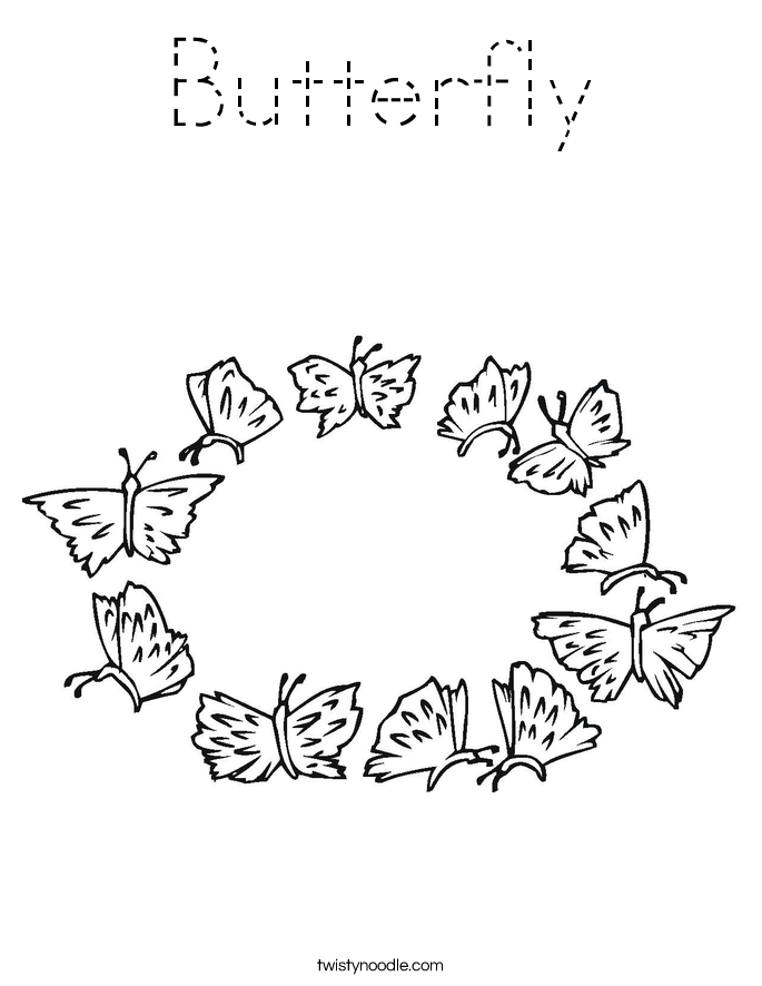 Butterfly Coloring Page