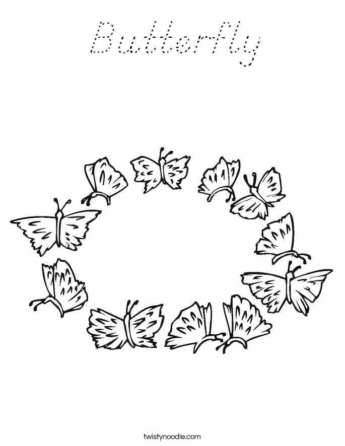 Butterfly Coloring Page