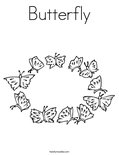 Butterfly Coloring Page