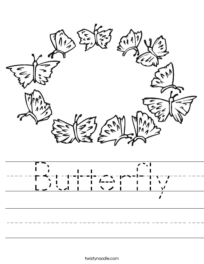 Butterfly Worksheet