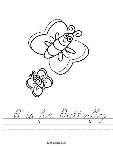 Butterflies Worksheet