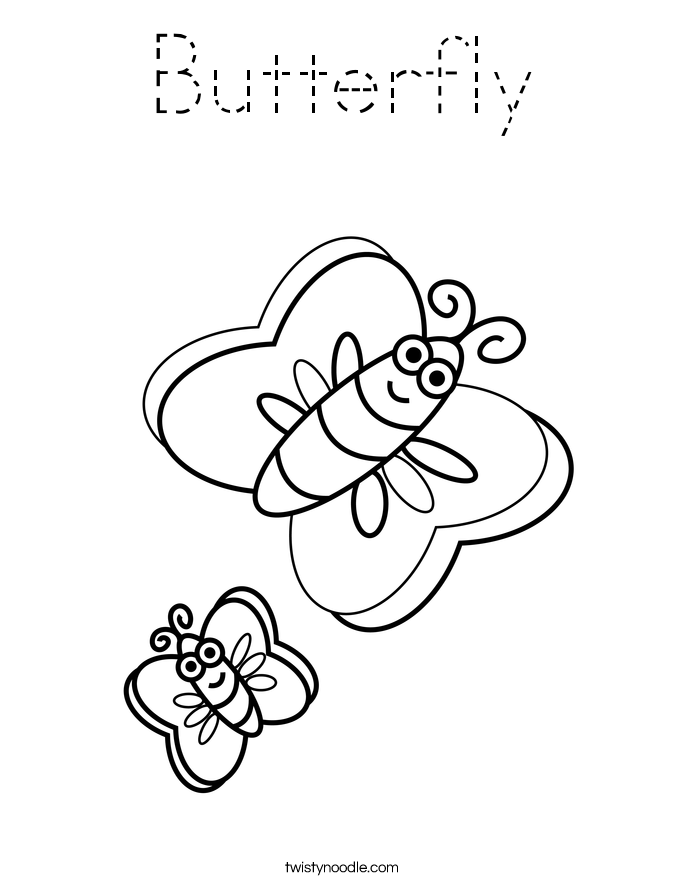 Butterfly Coloring Page
