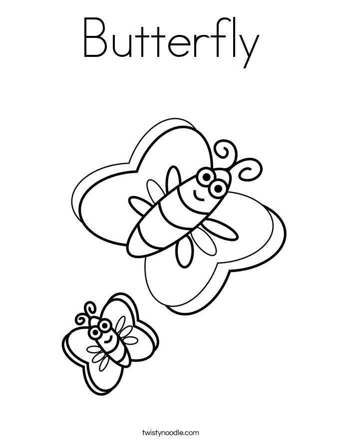 Butterfly Coloring Page