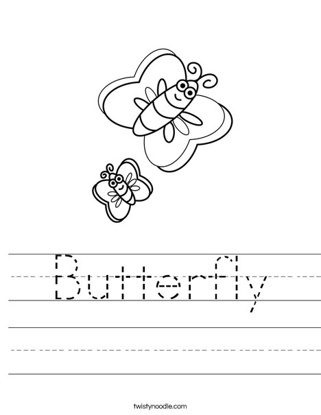 Butterflies Worksheet