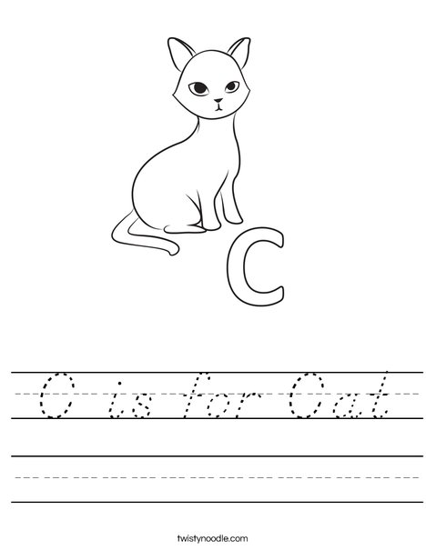 C Cat Worksheet