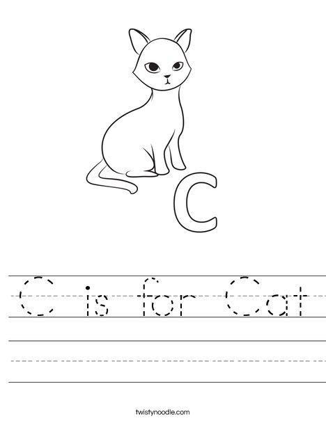 C Cat Worksheet