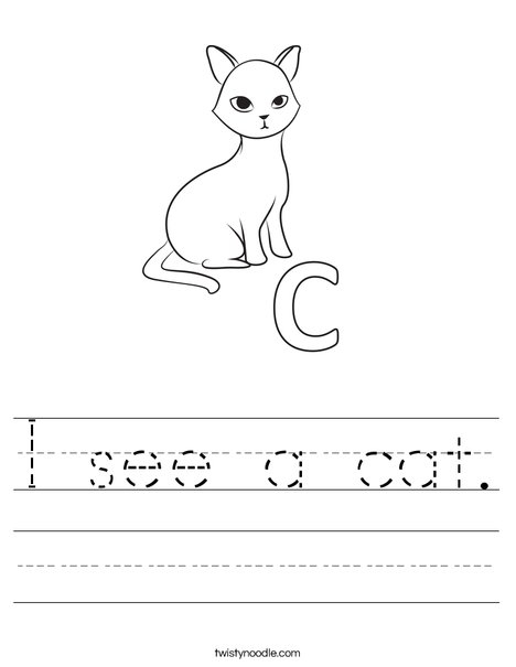 C Cat Worksheet