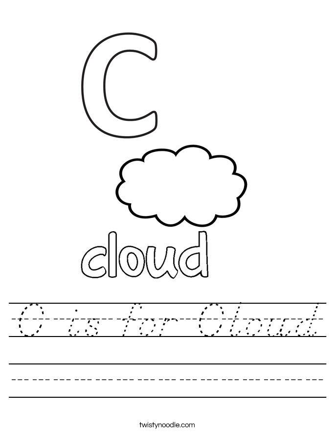C is for Cloud Worksheet