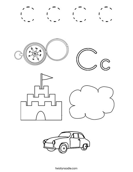 C is for Coloring Page