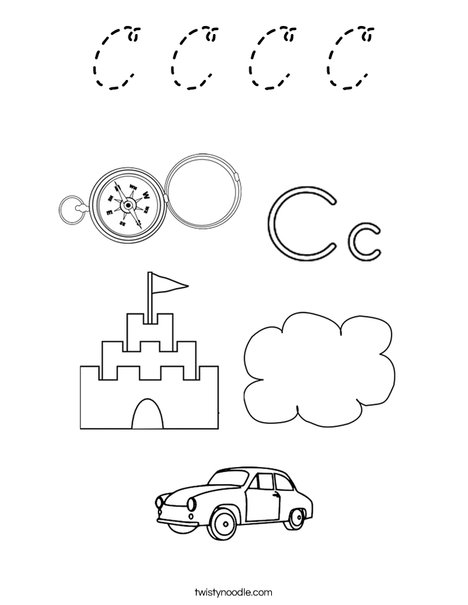 C is for Coloring Page