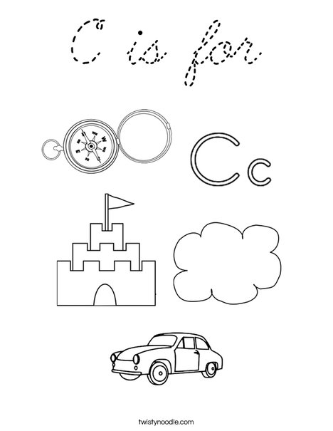 C is for Coloring Page
