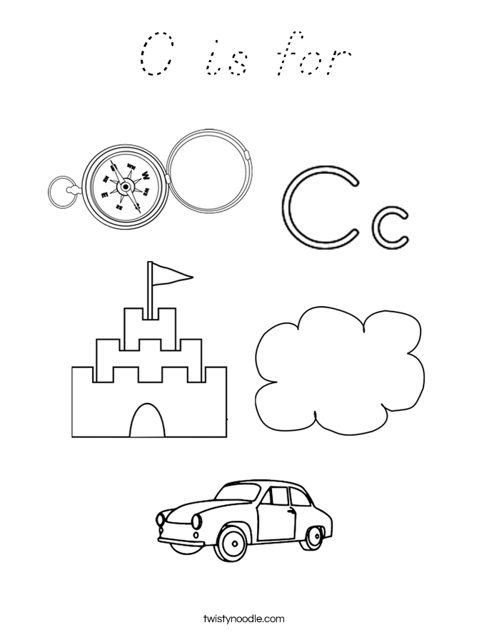 C is for Coloring Page