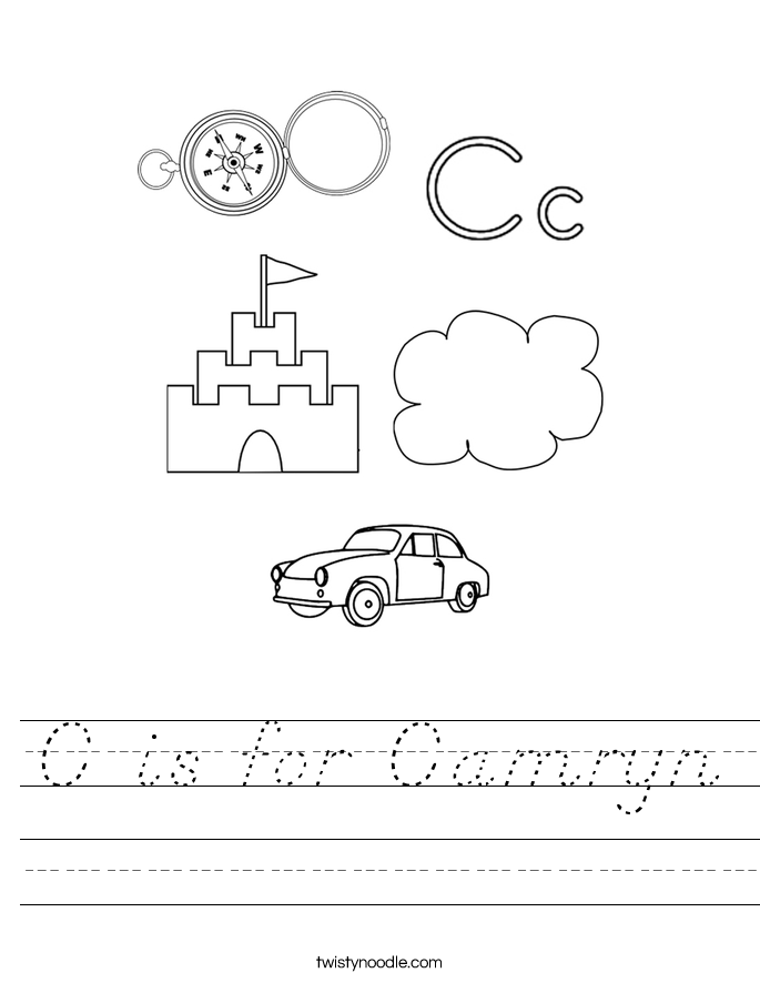 C is for Camryn Worksheet