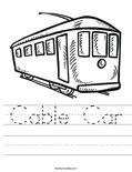Cable Car Worksheet