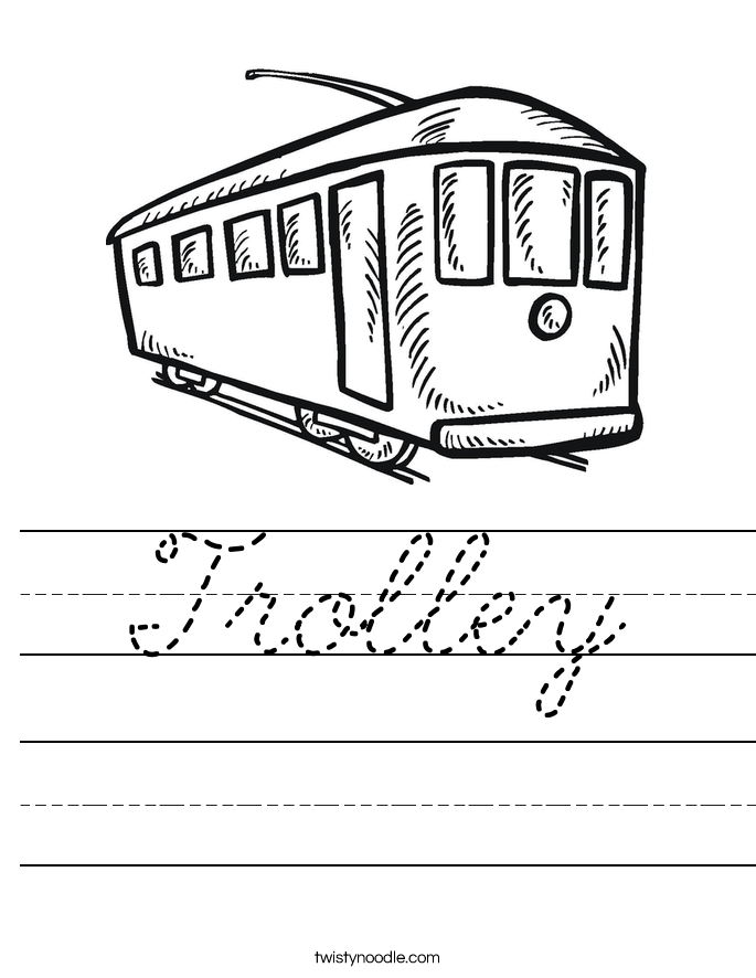 Trolley Worksheet
