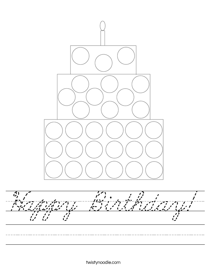 Happy Birthday! Worksheet