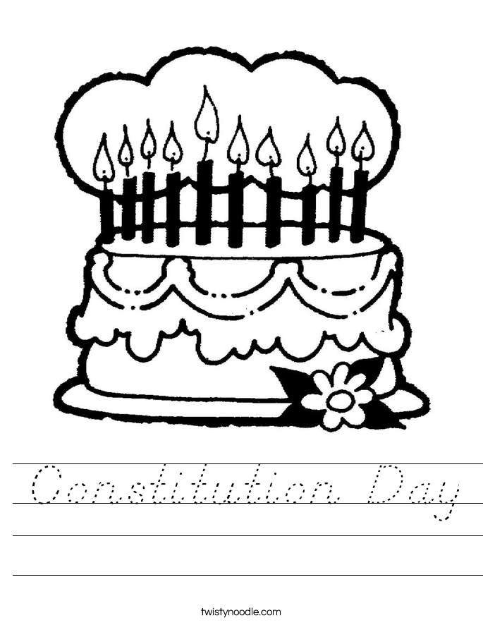 Constitution Day Worksheet