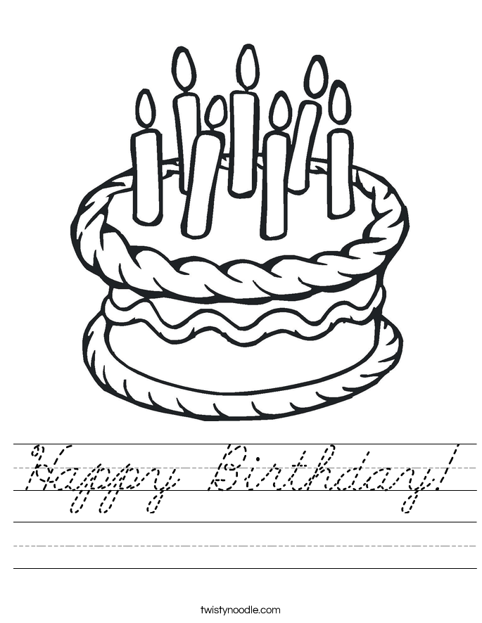 Happy Birthday! Worksheet