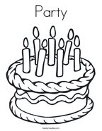 Party Coloring Page